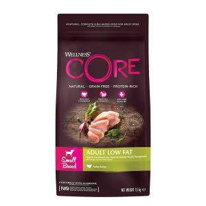 Wellness Core Grain Low Fat Adult Small Ξηρά Τροφή Διαίτης για Ενήλικους Σκύλους Μικρόσωμων Φυλών με Γαλοπούλα 1.5kgWellness Core Grain Low Fat Adult Small Ξηρά Τροφή Διαίτης για Ενήλικους Σκύλους Μικρόσωμων Φυλών με Γαλοπούλα 1.5kg