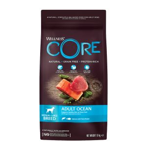 Wellness Core Adult Ocean Ξηρά Τροφή χωρίς Σιτηρά για Ενήλικους Σκύλους Μεσαίων & Μεγαλόσωμων Φυλών με Σολομό και Τόνο 1.8kgWellness Core Adult Ocean Ξηρά Τροφή χωρίς Σιτηρά για Ενήλικους Σκύλους Μεσαίων & Μεγαλόσωμων Φυλών με Σολομό και Τόνο 1.8kg