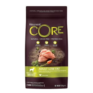 Wellness Core Low Fat Adult Ξηρά Τροφή Διαίτης για Ενήλικους Σκύλους Μεσαίων & Μεγαλόσωμων Φυλών με Γαλοπούλα 1.8kgWellness Core Low Fat Adult Ξηρά Τροφή Διαίτης για Ενήλικους Σκύλους Μεσαίων & Μεγαλόσωμων Φυλών με Γαλοπούλα 1.8kg