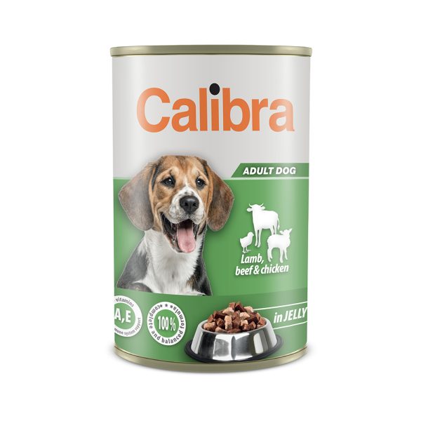 Calibra Dog can lamb-beef-chicken in jelly 1240gr